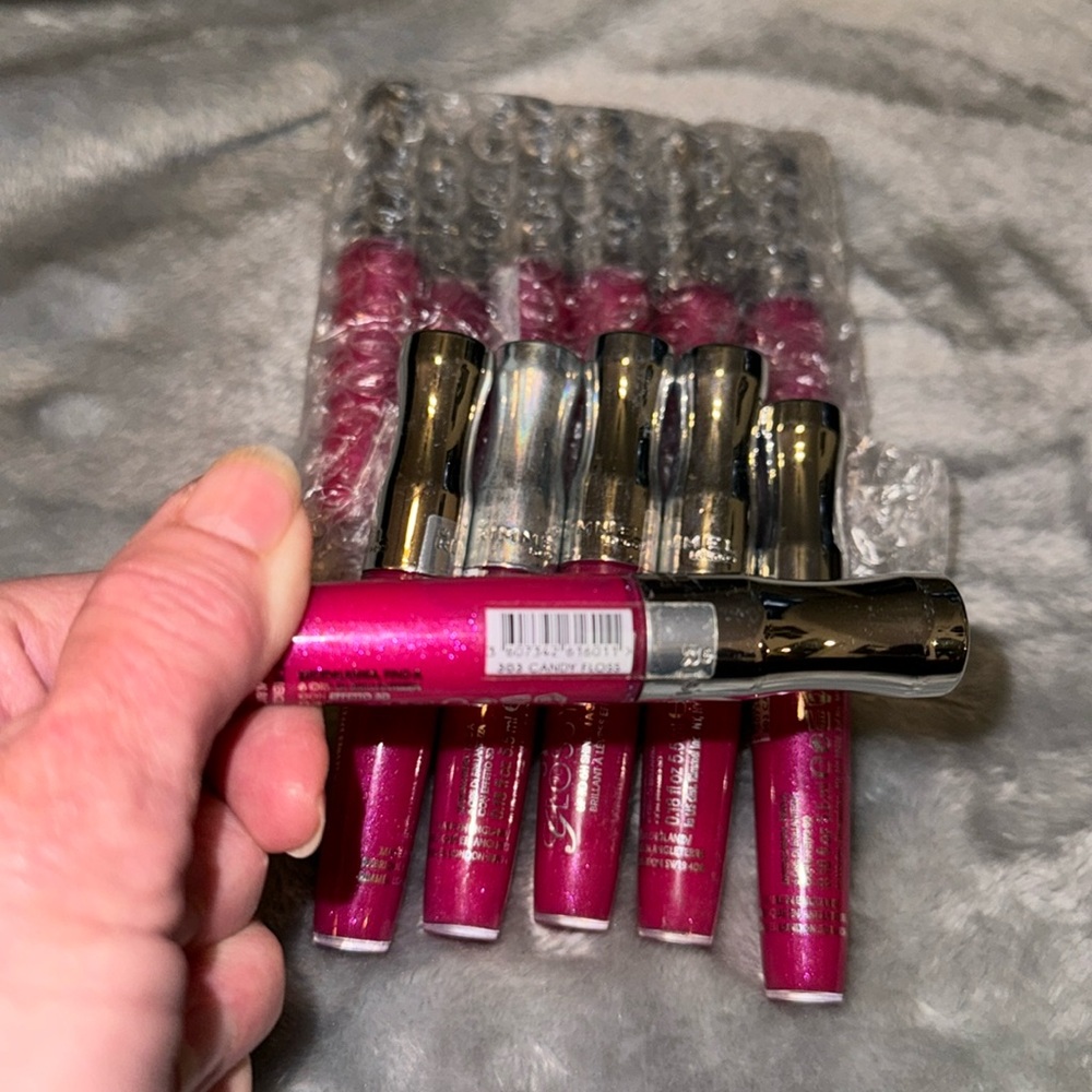 Rimmel Stay Glossy 3D 303 Candy Floss all sealed and brand new unopened